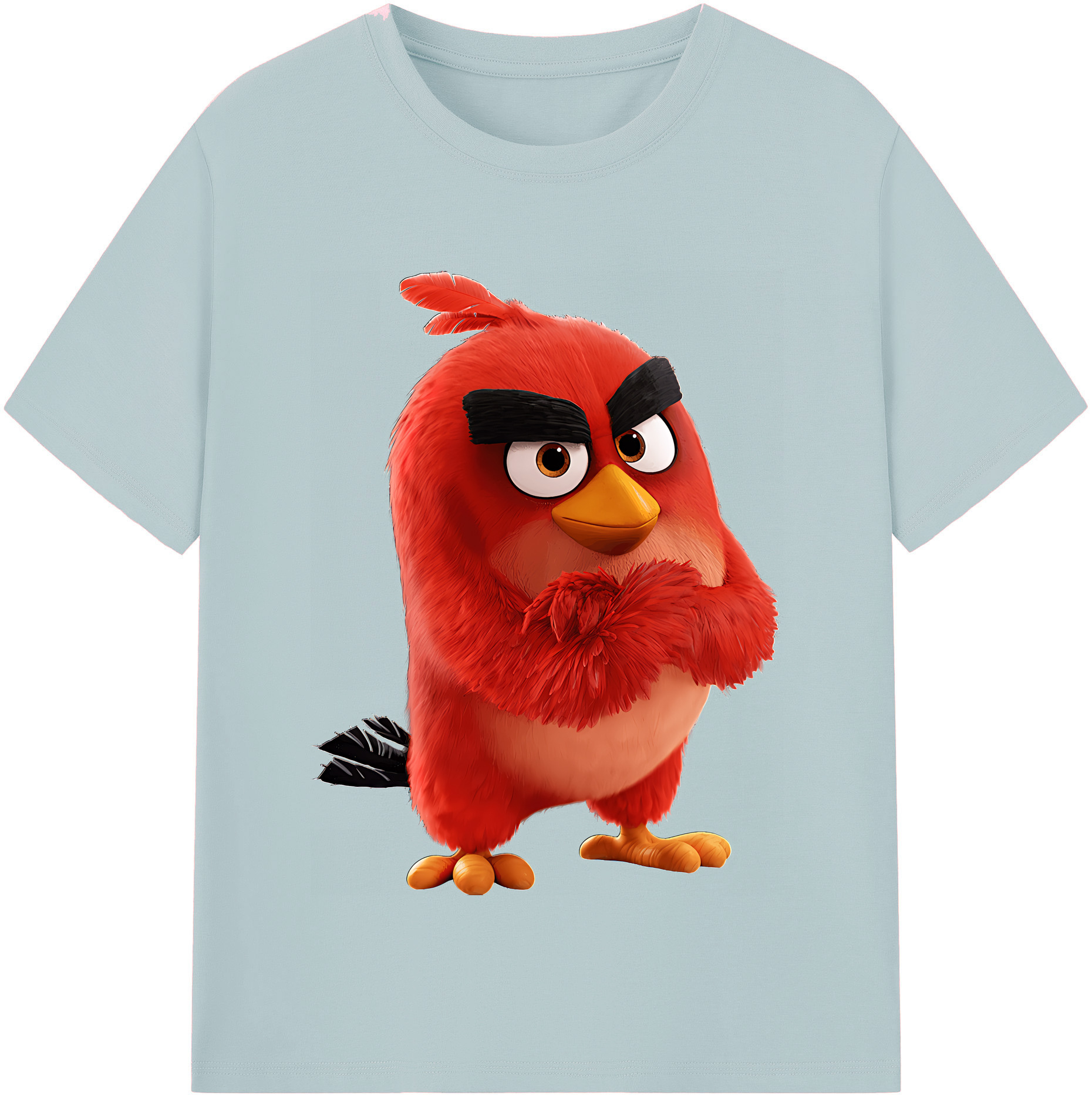 （画像用） Angry Birds アングリーバード 綿100％半袖Tシャツ（フロントプリント）